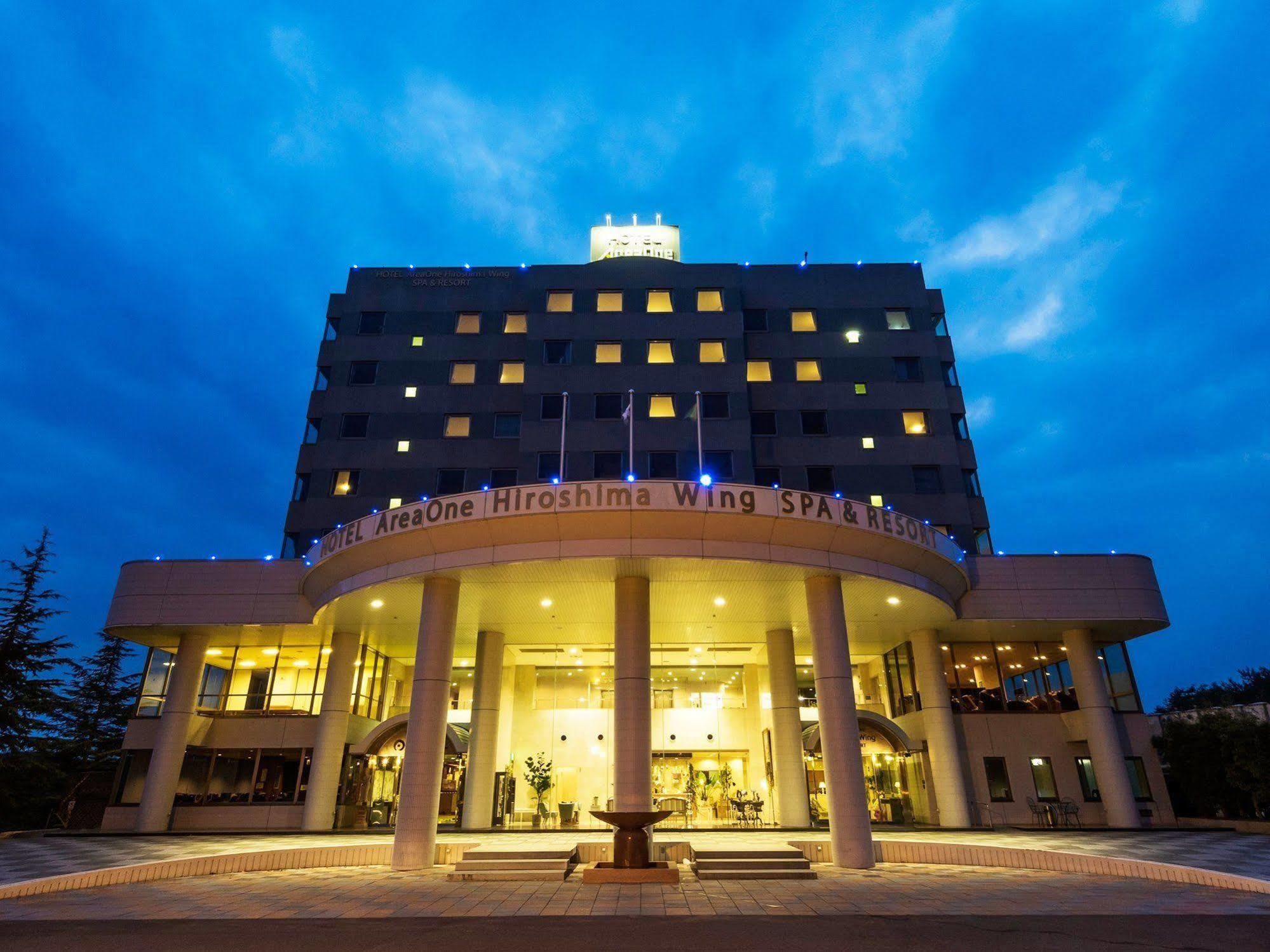Hotel Areaone Hiroshima Wing Higashihiroshima Bagian luar foto